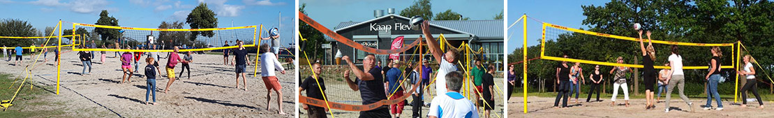 Beachvolleybal toernooi op Strand Horst
